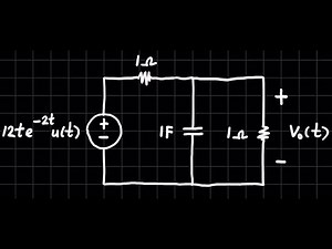 everymaths #27 solve RC circuit problem using Laplace transform