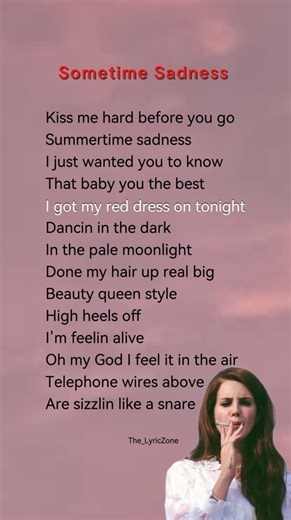 Lana Del Rey - Summertime Sadness (Lyrics) | #song #music #lyrics #trending #lanadelreylyrics