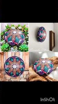 What do you do with Painted Stones : Some Imaginative Home Decor Inspiration : hanger link below