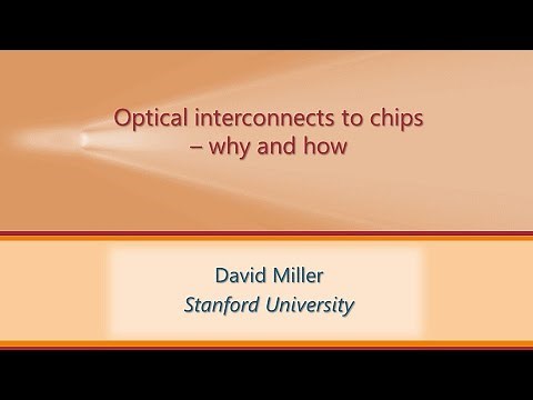 Optical interconnects to chips - why and how