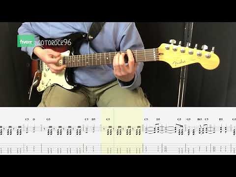 Donna Summer - Hot Stuff GUITAR COVER + PLAY ALONG TAB + SCORE