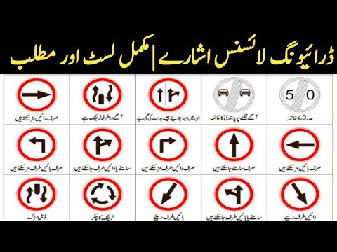 Driving License Signs Complete List and Meaning | Mandatory Signs