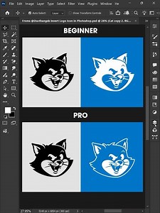 Photoshop tips for 2026 - How to place a Logo on a Colored Background #ducthangds
