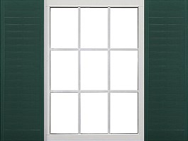 Buy Custom Closed Shaker Style Vinyl Shutters at Decorative Shutters