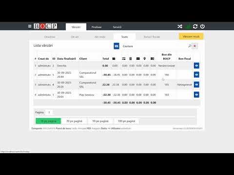 Tutorial de retur în BOCP CloudBillPOS