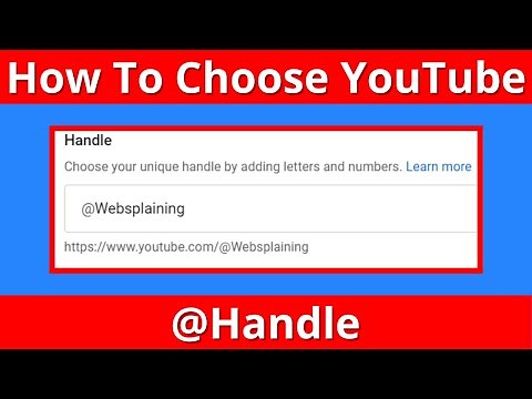How To Change Your YouTube Handle