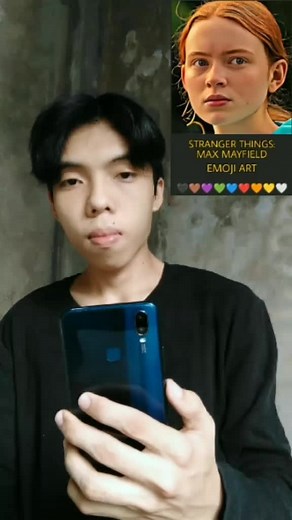 Stranger Things Max Mayfield Emoji Art with 5,986 Emojis