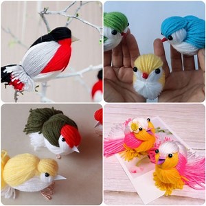 Easy woolen bird making❤️🐦🐥 | Yeliz Craft