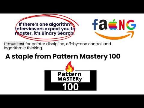 [Java] Binary Search - Leetcode 704 -- Illustrated! | Pattern Mastery