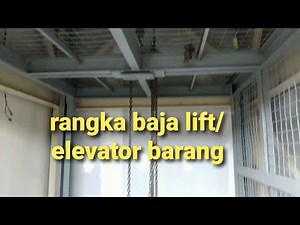 rangka baja lift/elevator untuk barang