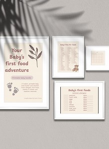 Printable Baby Food Tracker and Checklist, Track Allergens First Foods, Vitamin D Tracker - Etsy UK