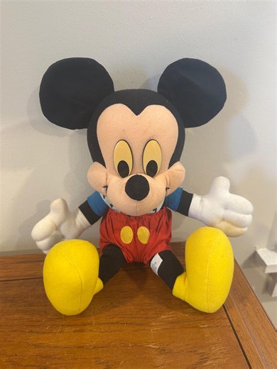 Vintage Mattel Disney Mickey Mouse Plush Doll - Etsy