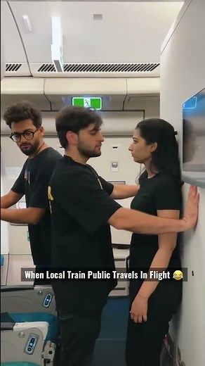 When Local Train Public Travels In Flight 😂 #Funcho #Shorts