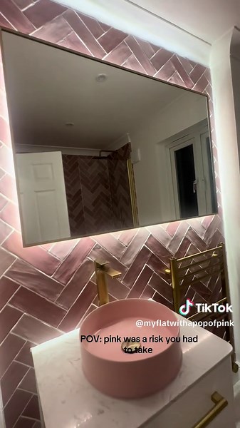 Transform Your Bathroom with Pink Gloss Wall Tiles