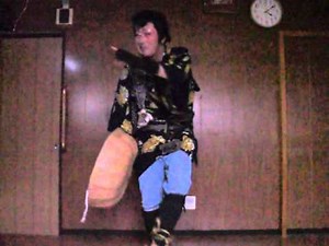 股旅舞踊の稽古