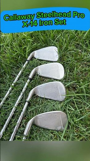 FOR SALE 145.47$ Callaway Steelhead Pro X-14 Iron Set 4-SW Regular Flex 8 Clubs Golf Pride Grips
