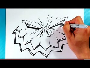 How to Draw SCARY HALLOWEEN FACE