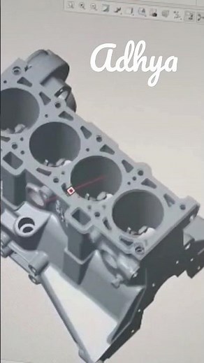 Engine Block Created in Creo Software #CREO #software
