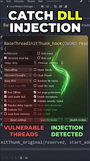 Hooking BaseThreadInitThunk To Detect DLL Injection