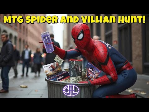 Let's open some #spiderman. Bundle, Scene, and a Playbooster Box - Jund Spider + Villian Hunt #mtg