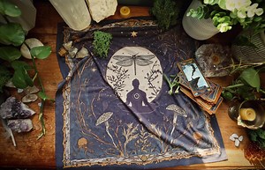 Mystical Altar Cloth for Oracle Readings – Inspired by the 48 Gateways Deck - Etsy