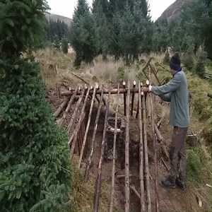 underground house,dug out shelter handmade bricks bushcraft ireland Credit: YouTube: paddys bushcraft | Bushcraft Lover