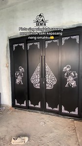 Pintu Sliding Motif Wayang: Laser Cutting untuk Pintu Garasi