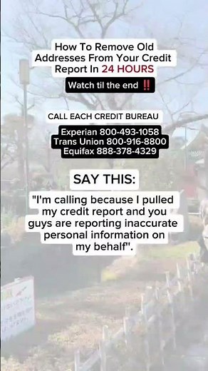 How to Remove Old Addresses from Your Credit Report! 🤔
