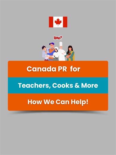 🌟 Canada PR for Teachers, Cooks & More – How We Can Help! 🇨🇦✨ IRCC has announced new category-based draws targeting occupations like teachers, cooks, assistants, and more! If you have a total of 1 year of work experience (inside or outside Canada), you may be eligible for PR! 🎯 💡 Who Can Apply? ✅ Teachers & Assistants 👩‍🏫 ✅ Cooks & Chefs 👨‍🍳 ✅ Other eligible occupations 📢 Don’t miss your chance! Let us help you create your Express Entry profile & explore PNP options. 📩 DM us today or