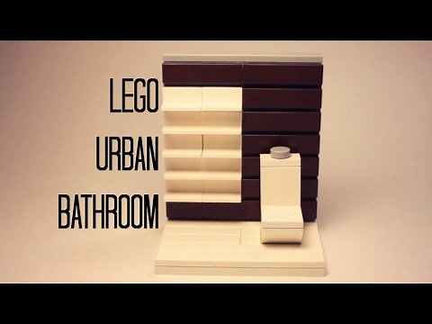 LEGO Urban Bathroom MOC+Tutorial