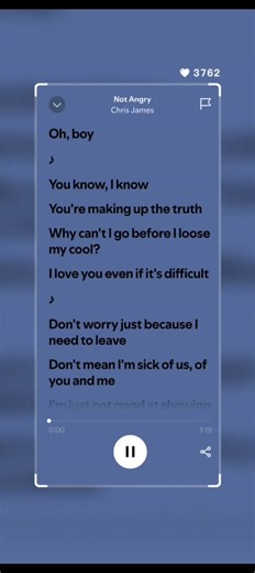 Not Angry Anymore - Chris James Lyrics Analysis