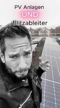 PV Anlagen und #blitzableiter das ist Richtung und wichtig #trennungsabstand