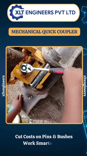 How to Fix a Bucket Using Quick Coupler |JCB3DX| #shorts |xltengineers