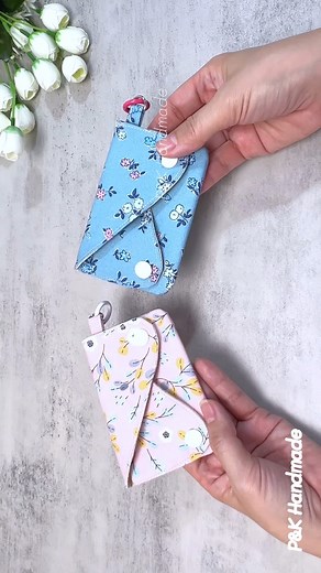 429K views · 2.5K reactions | Sewing Ideas淋Cute Card Wallet❣️#reelsfb #reelsfbシ #diy #sewing #handmade #tipsandtricks #wallet #diyprojects | P&K Handmade | Facebook