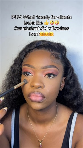 We train them, we deliver 🔥🔥🔥💥💥 #studentwork #glamour #agathaacademy #nairobimakeupartist #glamtok