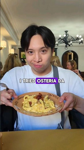 I Tried Osteria Da Fortunata In Rome Italy!