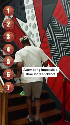 Attempting Impossible Shoe Store Trickshot | 2Hype Basketball Challenge