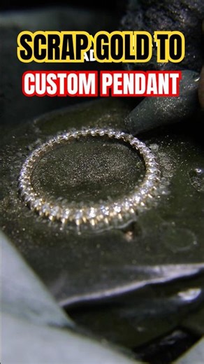 Making a Diamand Pendant from a Scrap gold setting