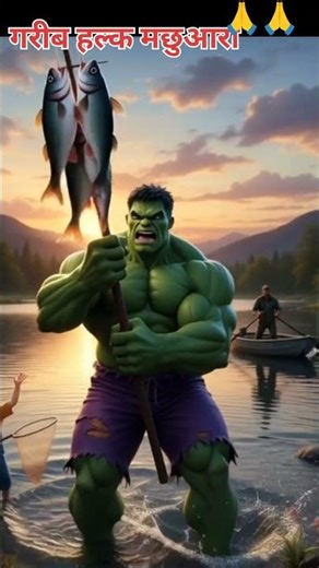 Hulk banaa machhwara #hulk #shorts #funny #marvel