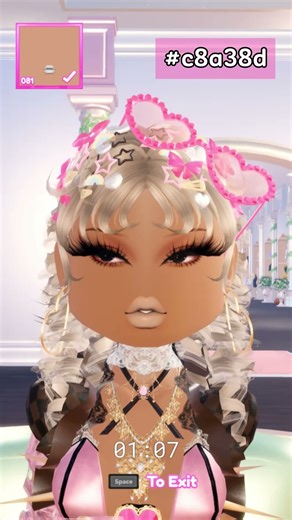 DTI Makeup Tutorial! 🩷 #dresstoimpress #gameplay #makeup #roblox #aesthetic