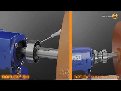 ROFLEX® SH Split torsionally flexible, failsafe shaft coupling - Assembly and service | KTR Systems