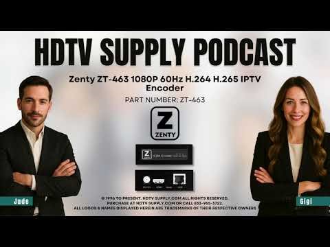 Zenty ZT-463 1080P 60Hz H.264 H.265 IPTV Encoder