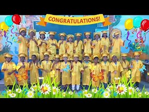 Thank you song on Graduation day/ Two little words/ Kindergarten class of 2022 / Diana's classroom 😊