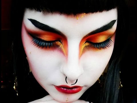 Autumn inspired dramatic goth makeup tutorial