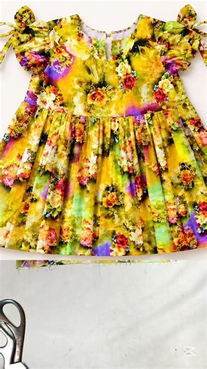 Baby Frock Cutting in 30 Seconds 😍✂️ Easy Baby Dress Tutorial #shorts