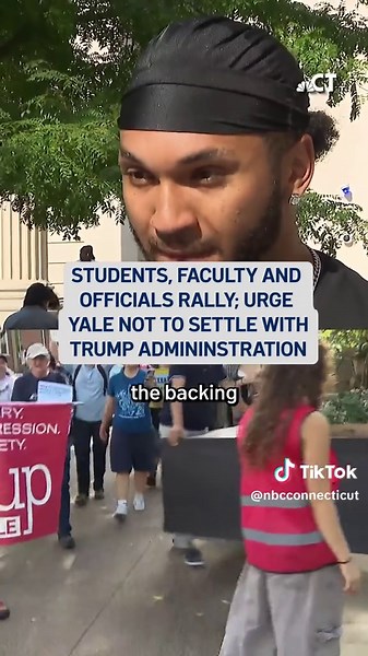 Yale students, faculty and alumni rallied in New Haven, calling on university leaders not to settle with the Trump administration over a federal investigation into the medical school’s admissions practices. The Department of Education has alleged Yale selected applicants based on race and discriminated against white and Asian applicants. Rally participants disputed those findings and said they fear a settlement could lead to restrictions on academic freedom. Yale has previously said it stands by