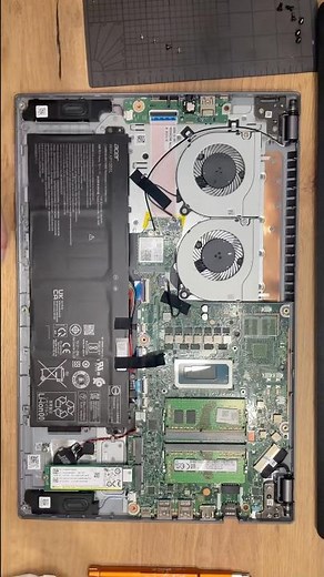 #acer #aspire 5 A515-57 N22C6 #service #disassembly #cleaning speed x11.6 #ionicordertech