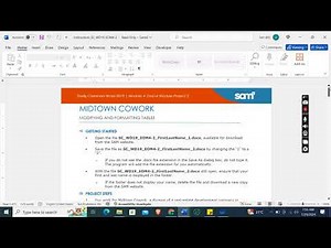 Shelly Cashman Word 2019 | Module 4: End of Module Project 2 | MIDTOWN COWORK #shellycashman