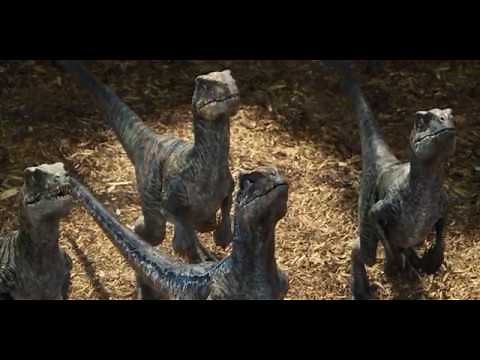 Jurassic World 2015 - Raptor Feeding Scene
