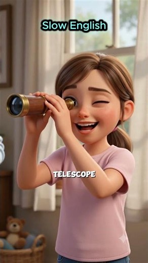Slow English Conversation for Beginners | Emily & Telescope 🔭 (Easy Practice) #learnenglish